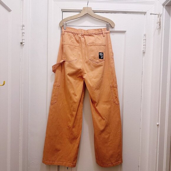 Lazy Oaf Cargo Pants Utility Style Orange - Picture 10 of 12